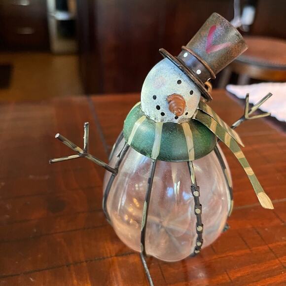 Christmas ornament snowman glass - Picture 4 of 9